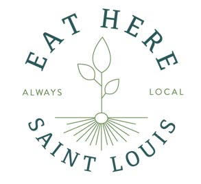 Eat Here St. Louis logo partners with The Rack House KWW to provide local fresh produce