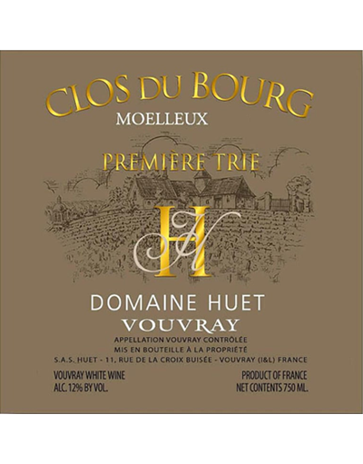 Domaine Huet Vouvray; Clos du Bourg Moelleux Première Trie; 2018