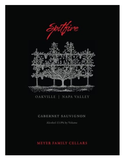 Meyer Family Cellars Cabernet Sauvignon; Spitfire Oakvill; 2019