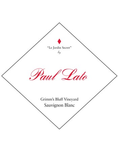 Paul Lato Wines Sauvignon Blanc; Grimm’s Bluff Vineyard Le Jardin Secret Happy Canyon Of Santa Barbara; 2020